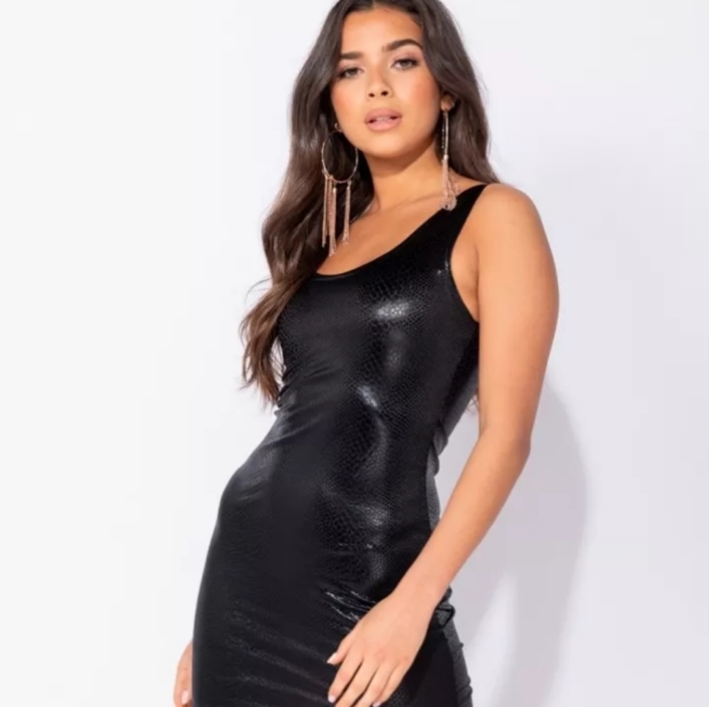Snake print dress